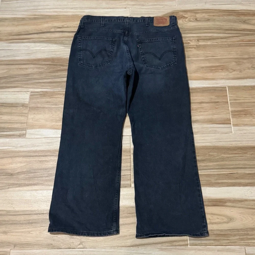 VTG 2003 Levi's 567 Low Loose Bootcut Blue Baggy Skater Jeans 38x30 True Y2K